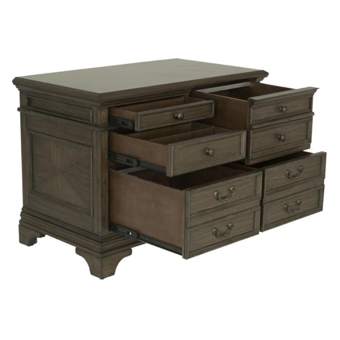  Coaster Furniture Hartshill 881284 5-Drawer Home Office File Cabinet - Burnished Oak IMAGE 4