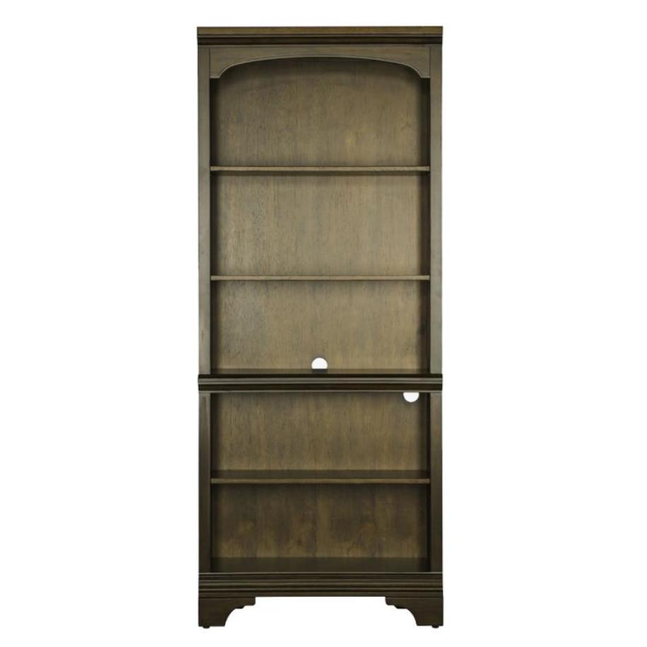  Coaster Furniture Hartshill 881285 78-inch 5-shelf Bookcase - Burnished Oak IMAGE 2