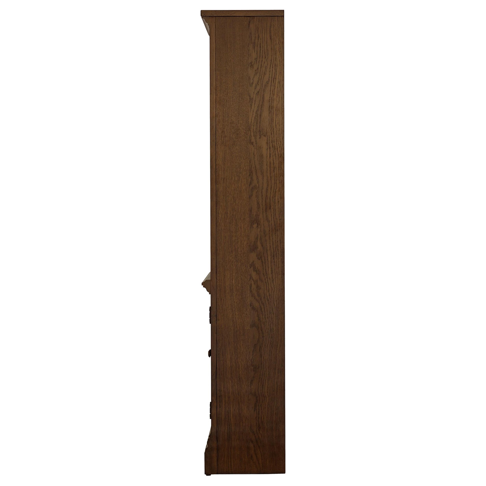  Coaster Furniture Hartshill 881286 78-inch 3-shelf Cabinet Bookcase - Burnished Oak IMAGE 4