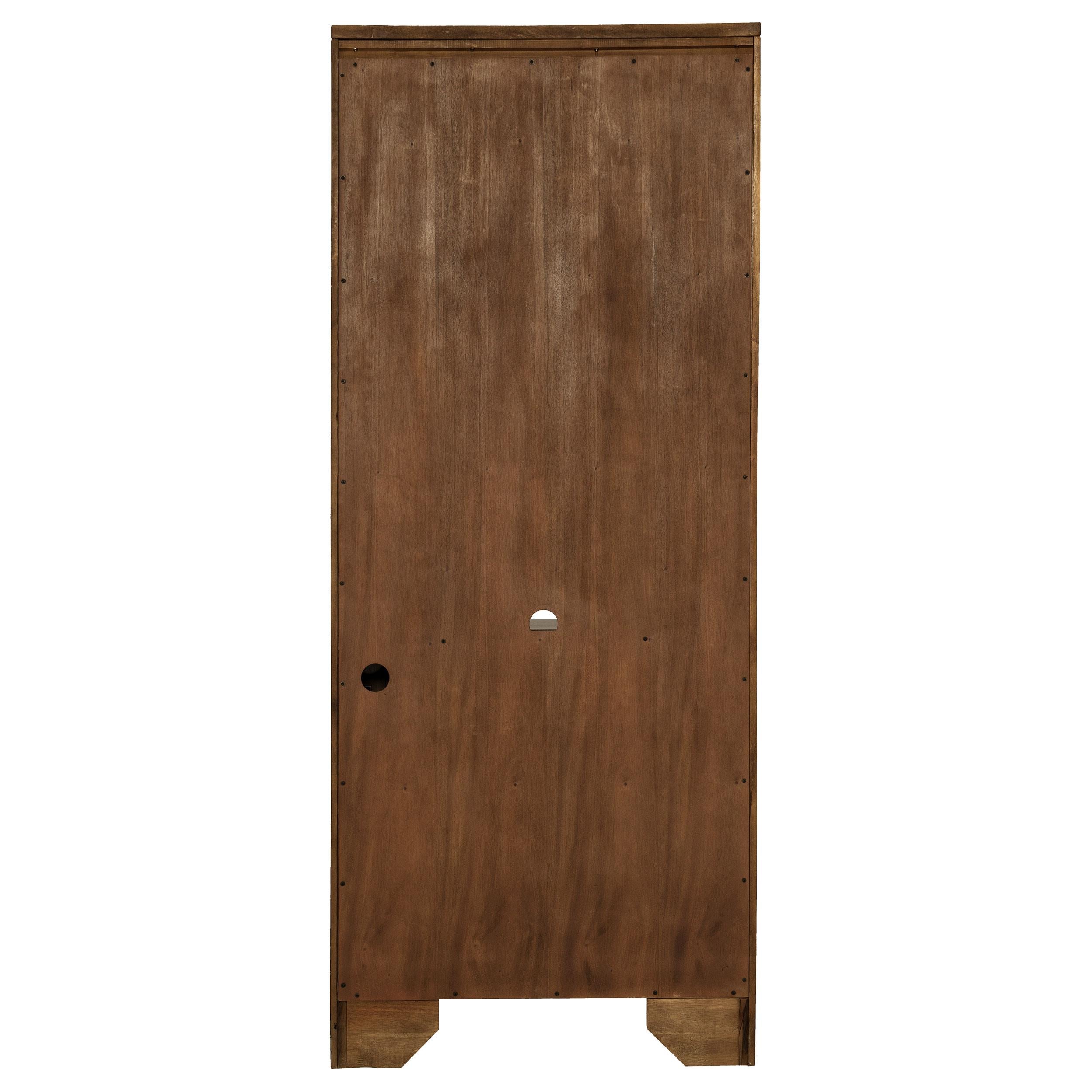  Coaster Furniture Hartshill 881286 78-inch 3-shelf Cabinet Bookcase - Burnished Oak IMAGE 6