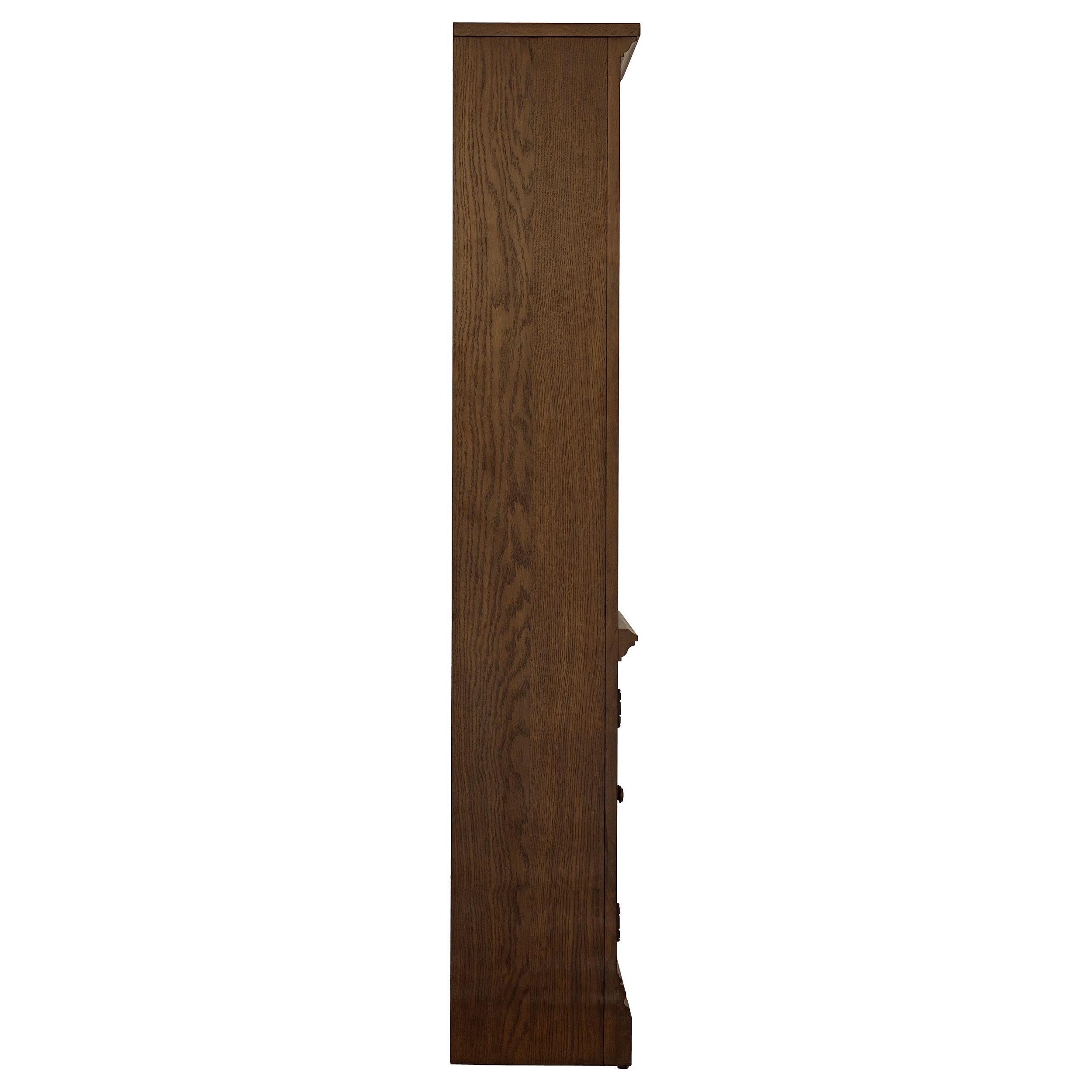  Coaster Furniture Hartshill 881286 78-inch 3-shelf Cabinet Bookcase - Burnished Oak IMAGE 7