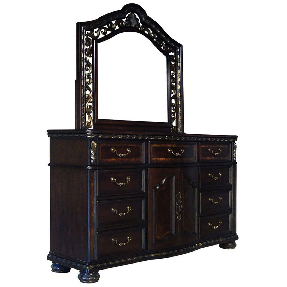  Steve Silver Furniture Monte Carlo RE163SS-DRMR Dresser and Mirror Set IMAGE 1
