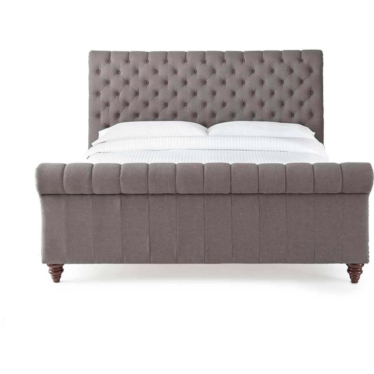  Steve Silver Furniture Swanson SS100QBEDG Queen Platform Bed - Gray IMAGE 2
