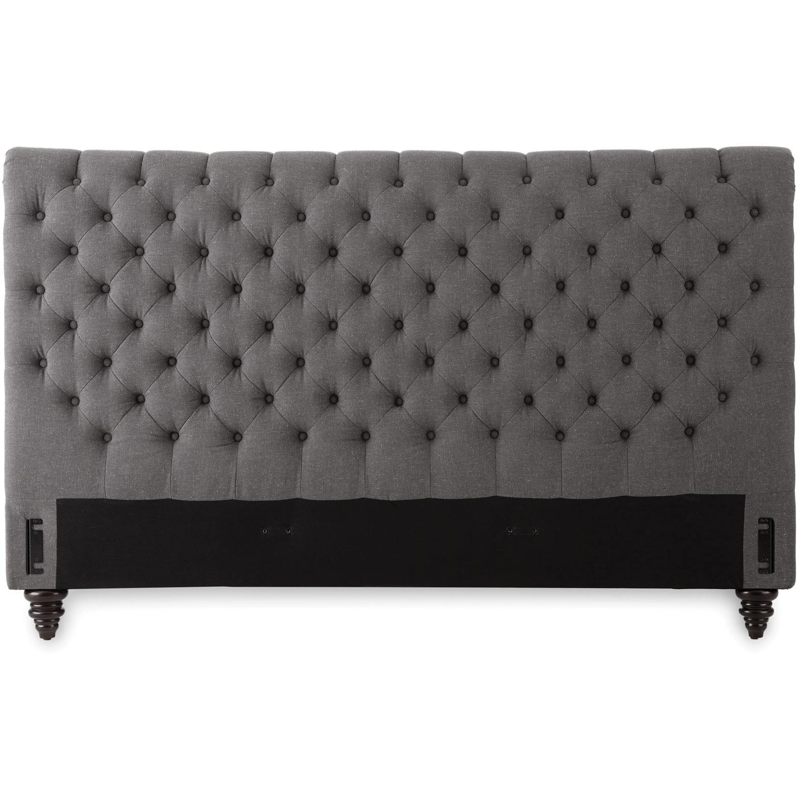  Steve Silver Furniture Swanson SS100QBEDG Queen Platform Bed - Gray IMAGE 3