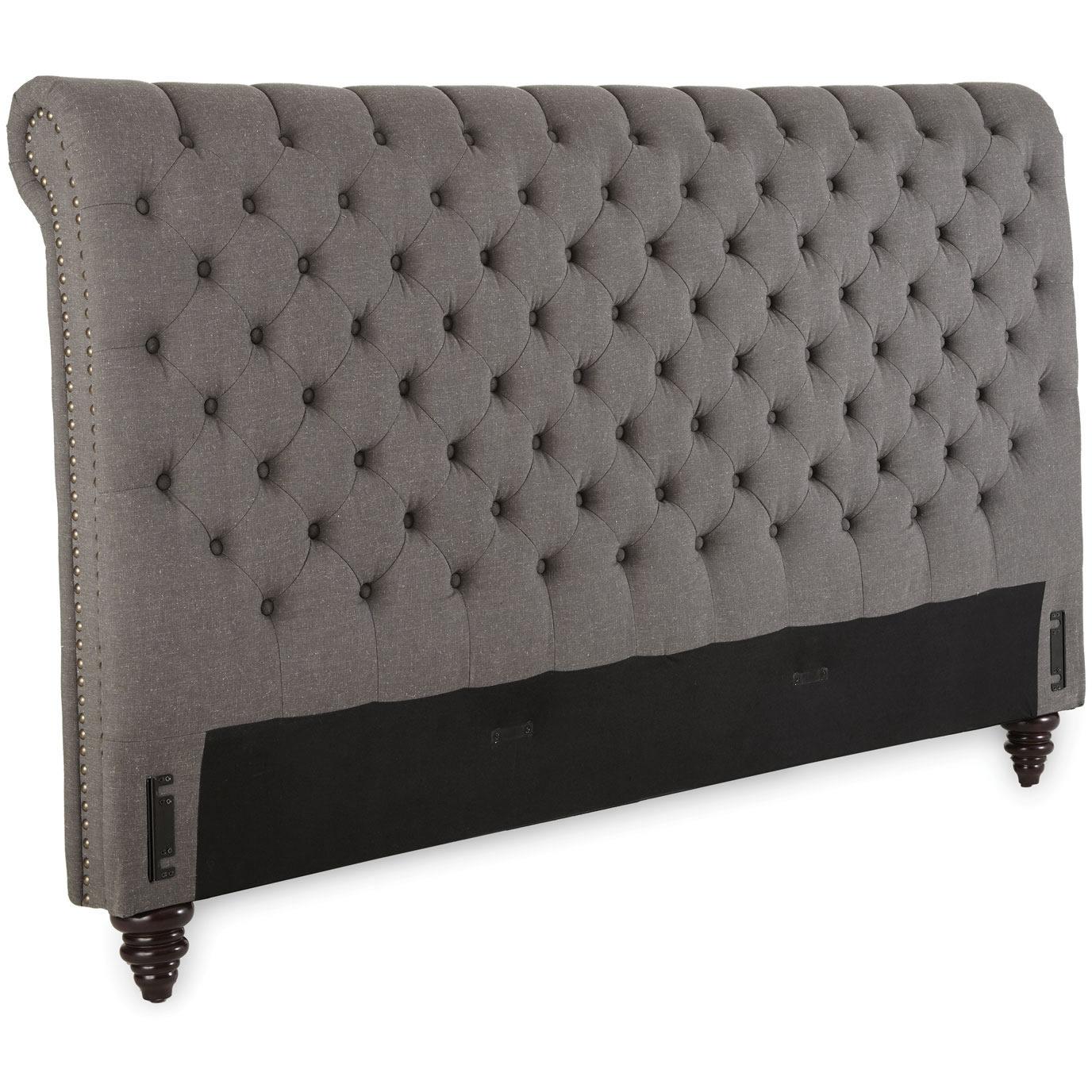  Steve Silver Furniture Swanson SS100QBEDG Queen Platform Bed - Gray IMAGE 4