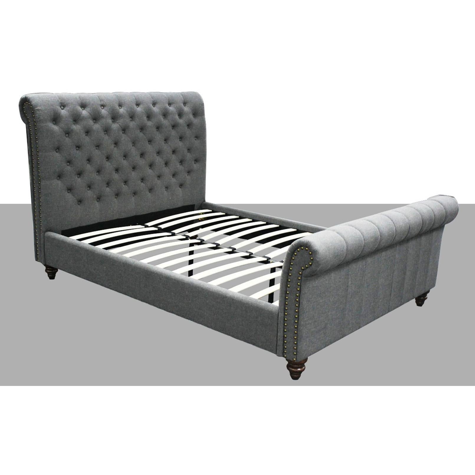  Steve Silver Furniture Swanson SS100QBEDG Queen Platform Bed - Gray IMAGE 5