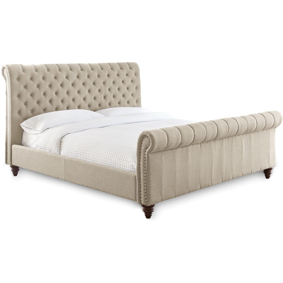  Steve Silver Furniture Swanson SS100KBEDS King Platform Bed - Sand IMAGE 1