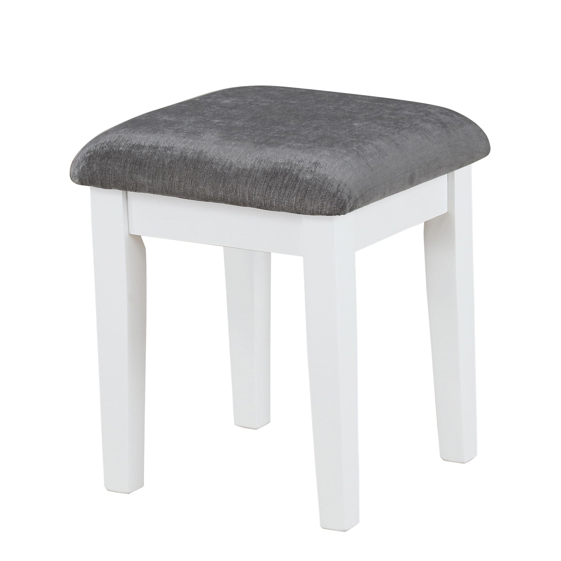  Coaster Furniture Elijah 931149 Vanity Set with Lighting & Stool - White and Dark Grey IMAGE 4