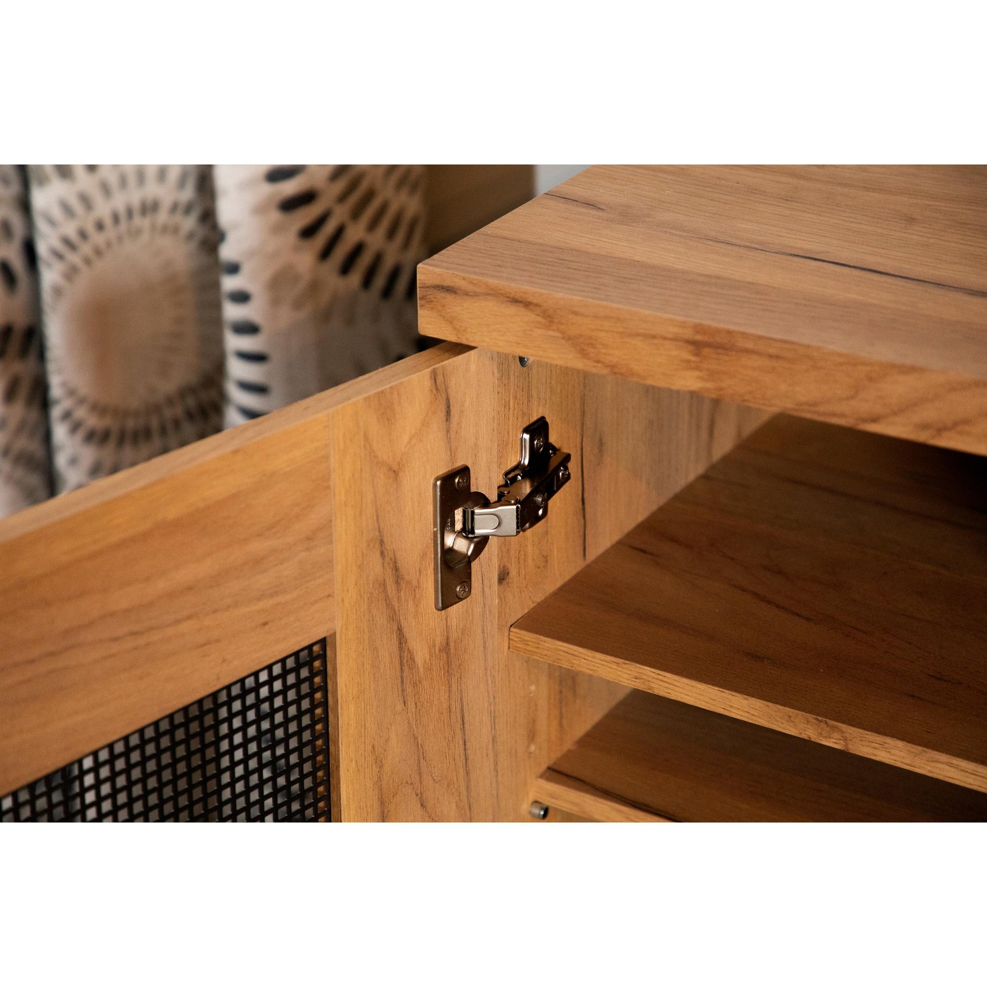  Coaster Furniture Bristol 951107 6-shelf Engineered Wood Shoe Cabinet - Golden Oak IMAGE 5