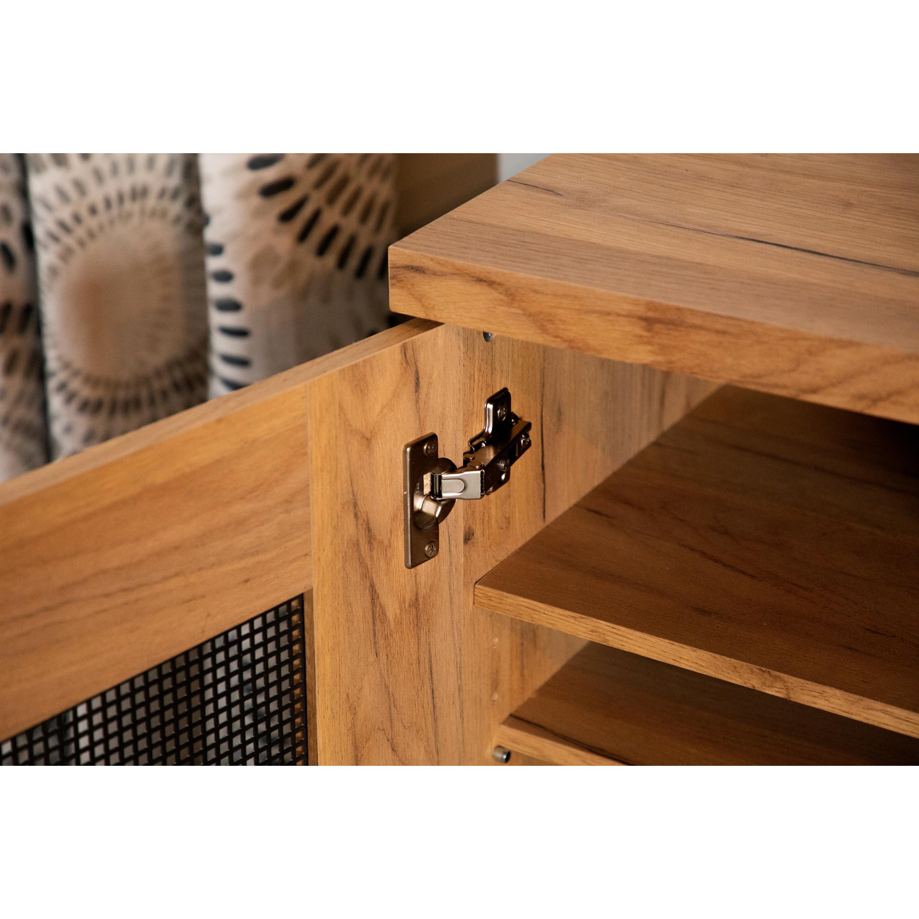  Coaster Furniture Bristol 951107 6-shelf Engineered Wood Shoe Cabinet - Golden Oak IMAGE 5