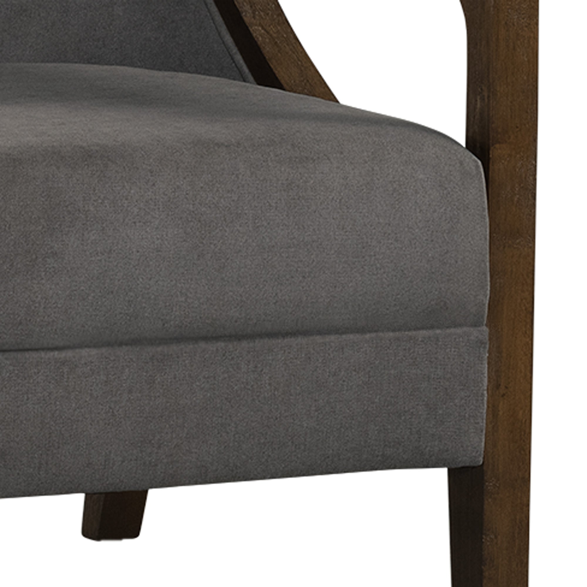  Elements International Hopkins UHK526101E Accent Chair - Charcoal/Espresso IMAGE 8