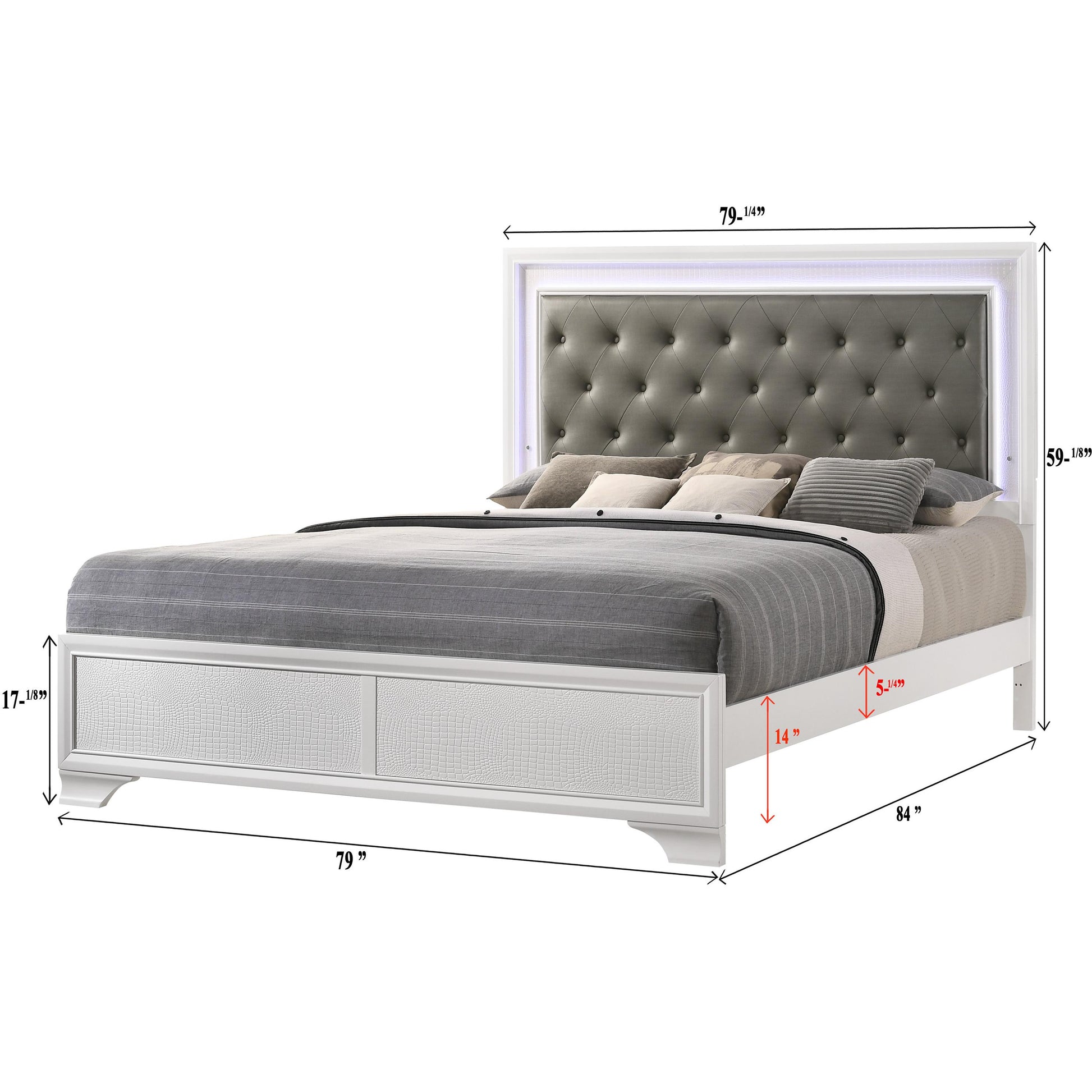 Size_King  -- Lyssa Upholstered Platform Bed IMAGE 4