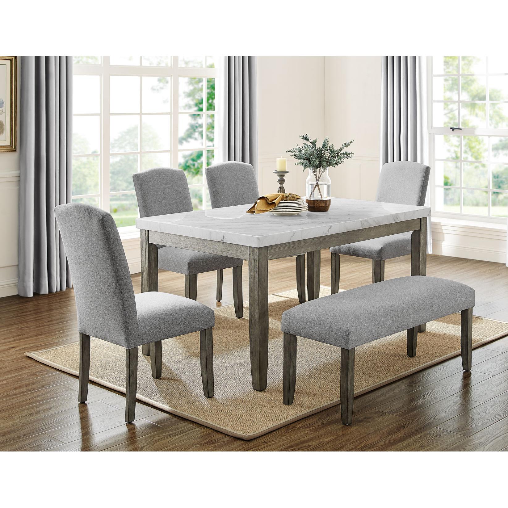  Steve Silver Furniture Emily EM500WT Dining Table IMAGE 5