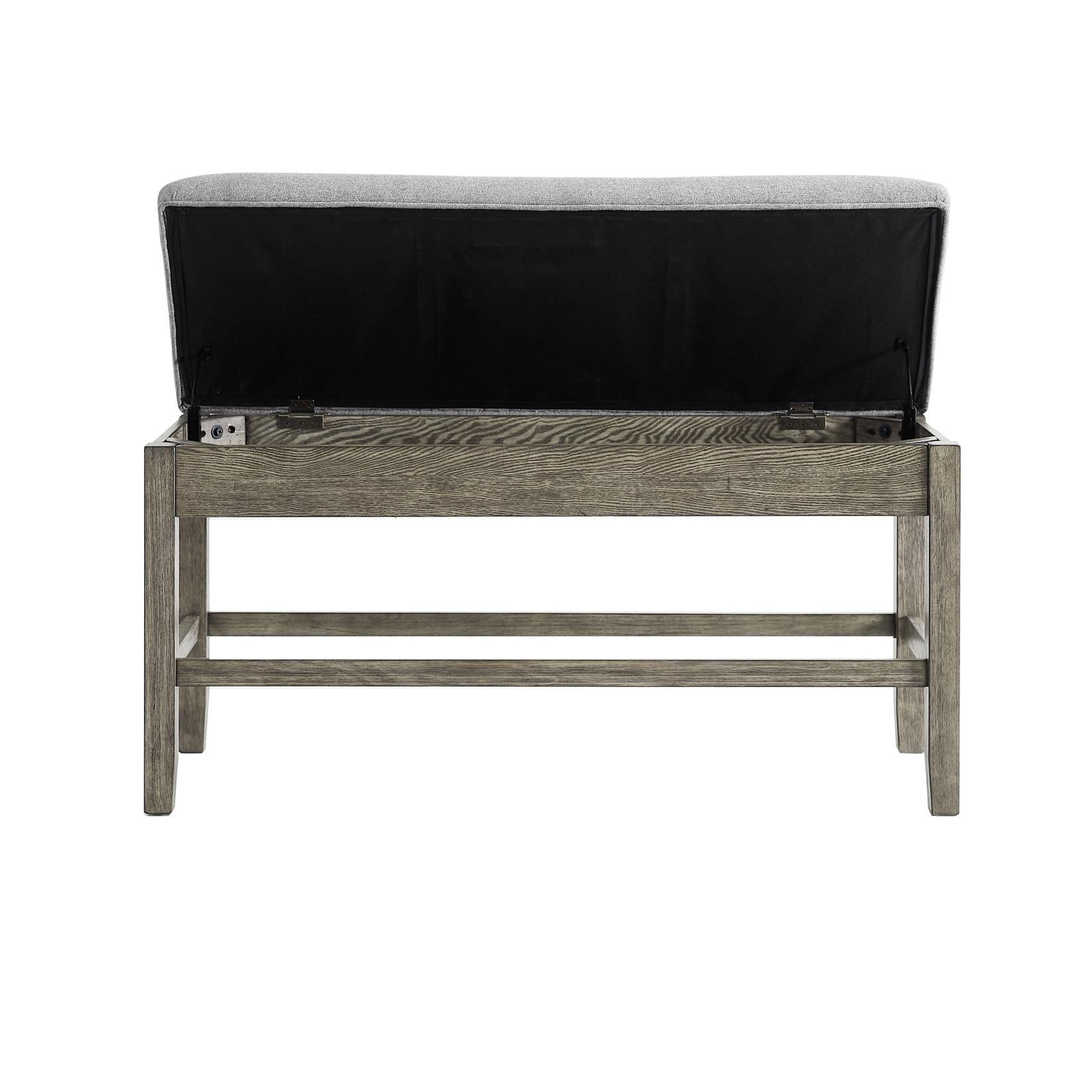  Steve Silver Furniture Grayson GS640CBG Counter Bench - Driftwood IMAGE 2