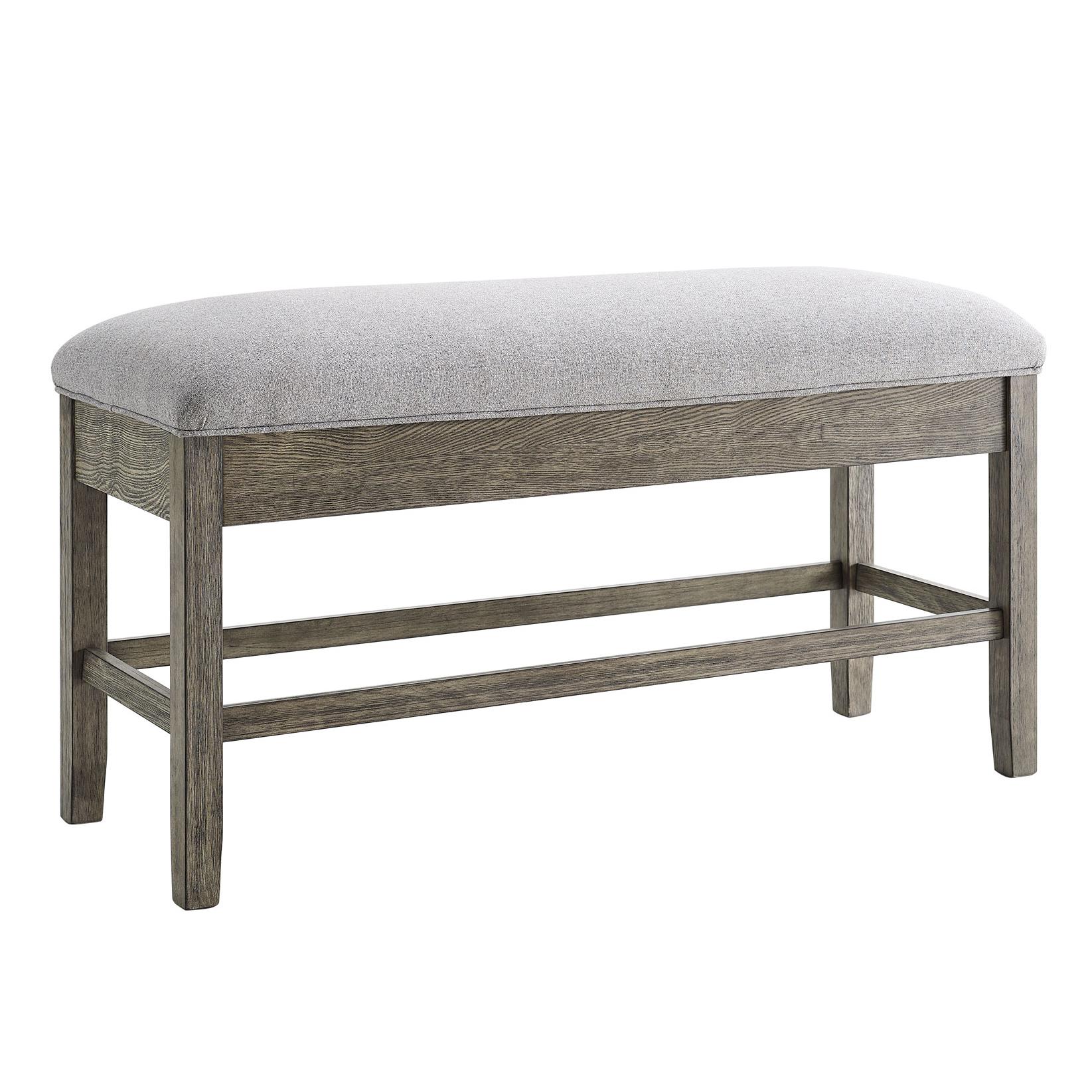  Steve Silver Furniture Grayson GS640CBG Counter Bench - Driftwood IMAGE 3