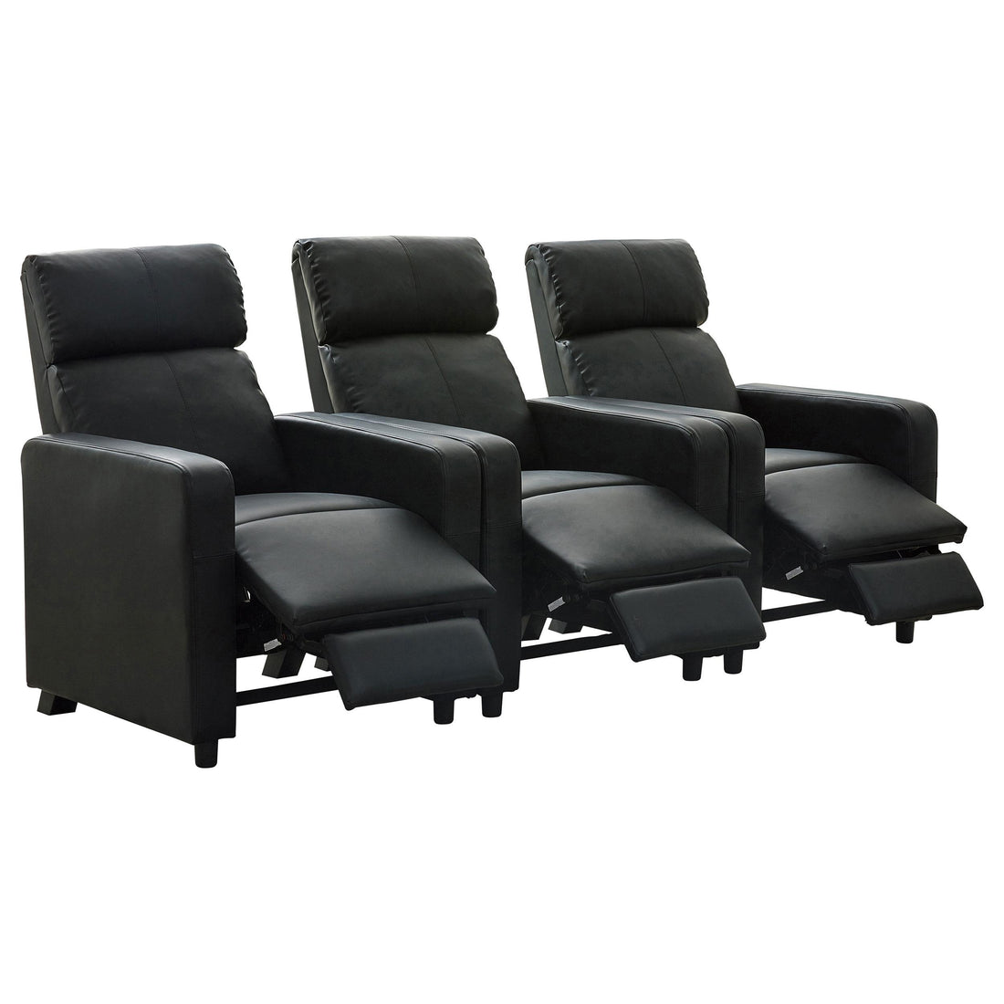  Coaster Furniture Toohey 600181-S3B 3 pc Home Theater Seating IMAGE 1