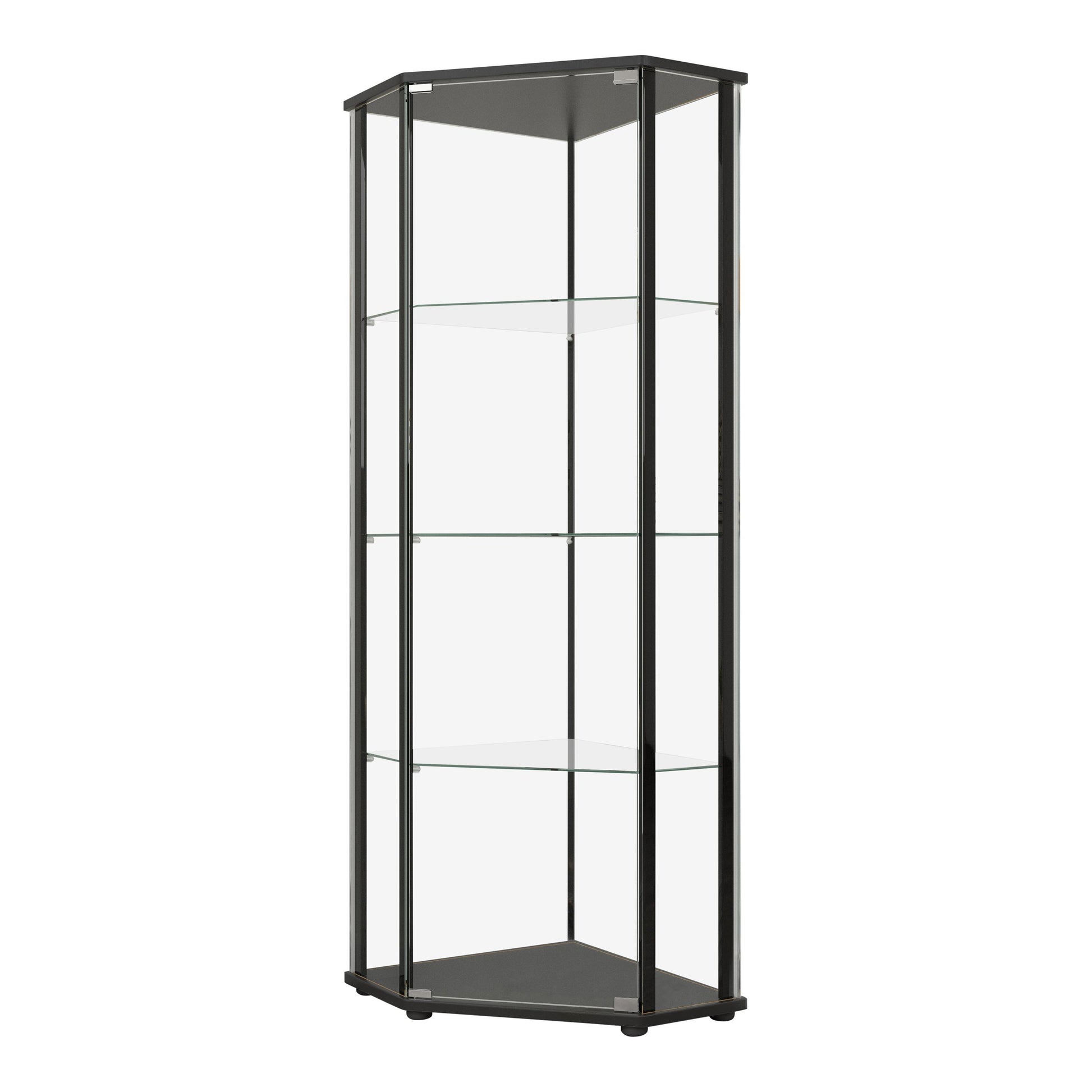  Coaster Furniture Zenobia 953234 4-shelf Curio Cabinet Display Case - Black IMAGE 1