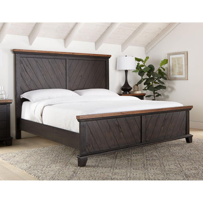  Steve Silver Furniture Bear Creek BC950 Queen Panel Bed - Brown IMAGE 1
