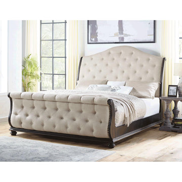  Steve Silver Furniture Rhapsody RH900 Queen Sleigh Bed - Molasses IMAGE 1