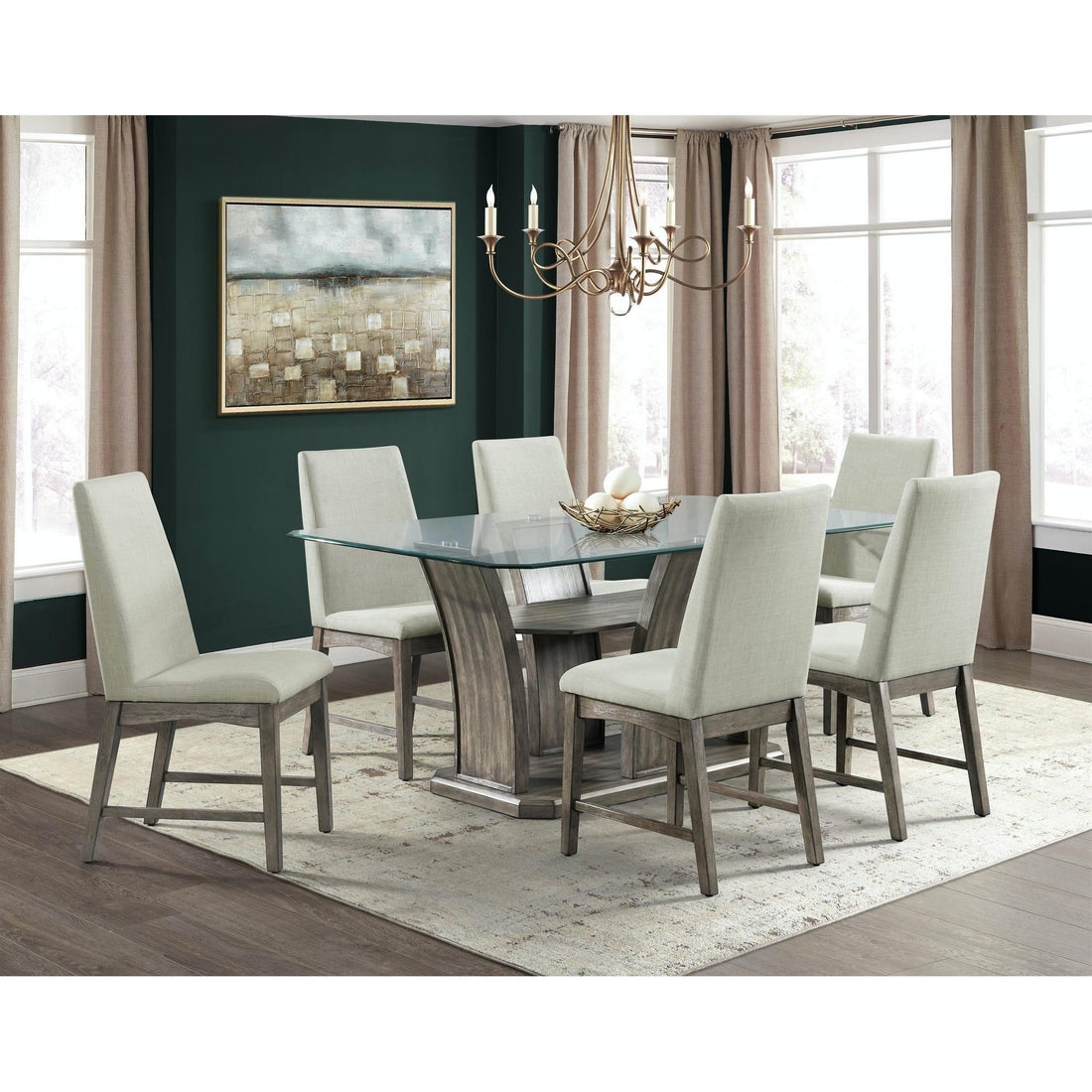  Elements International Dapper DPR300SCN Side Chair - Grey IMAGE 1