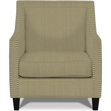  Elements International Erica UER082100CA Chair with Chrome Nails - Heirloom Natural IMAGE 1