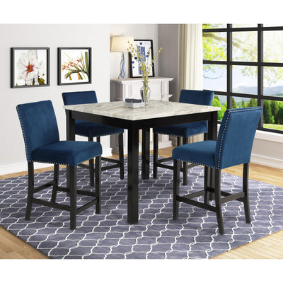  Crown Mark Lennon 1715SET-RB 5 pc Dinette - Royal Blue IMAGE 1