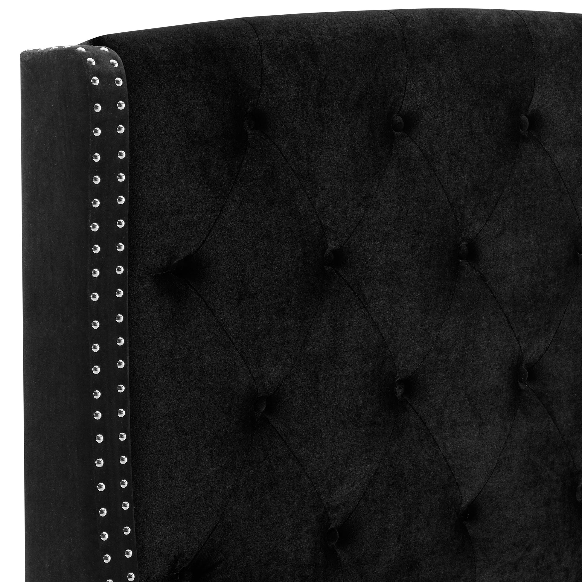  Size_King  -- Crown Mark Eva Upholstered Platform Bed IMAGE 3