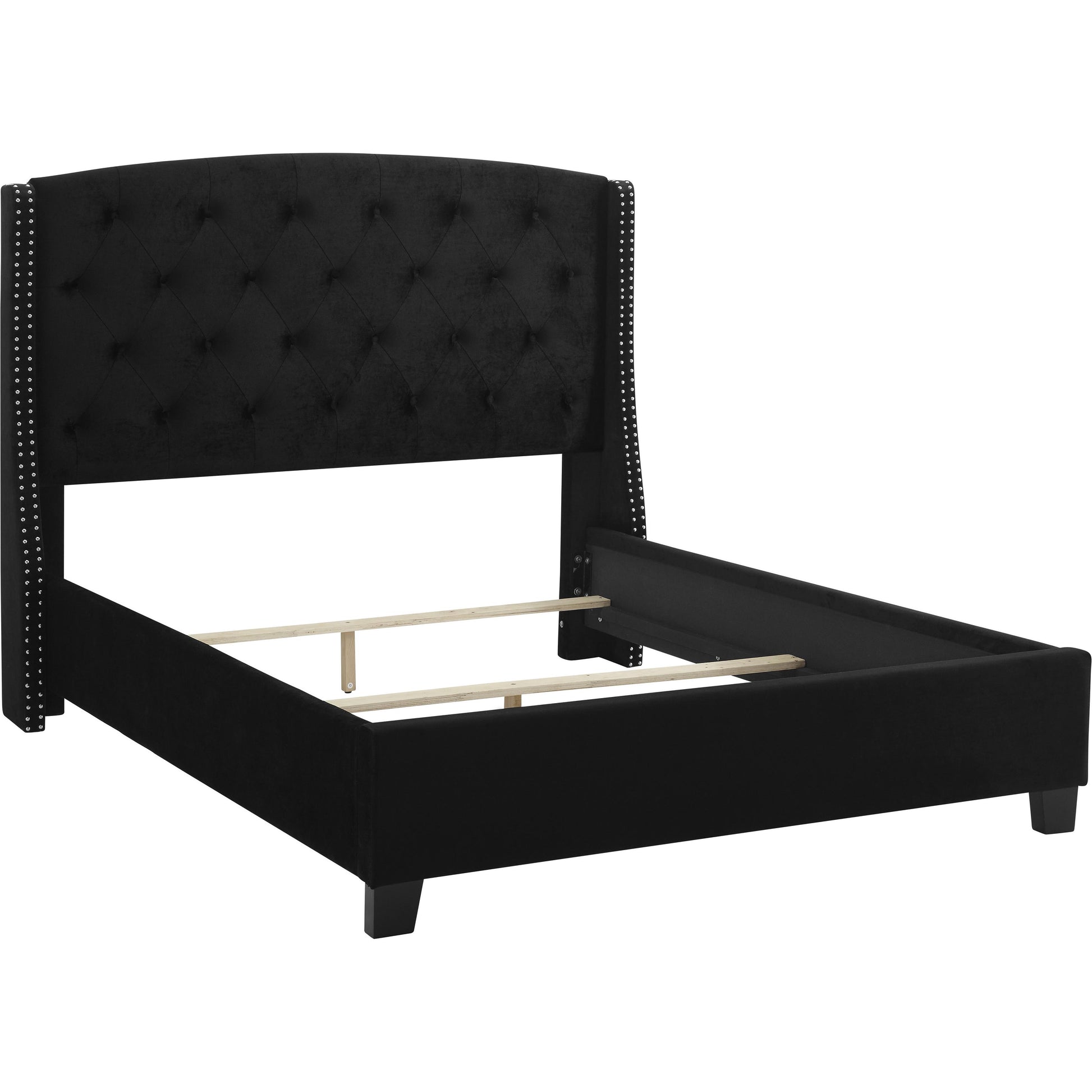  Size_King  -- Crown Mark Eva Upholstered Platform Bed IMAGE 4