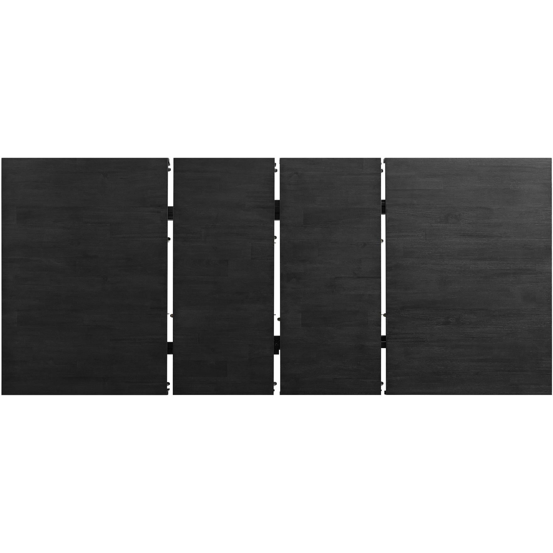  Elements International Grady DGD818DTB Dining Table - Black IMAGE 3