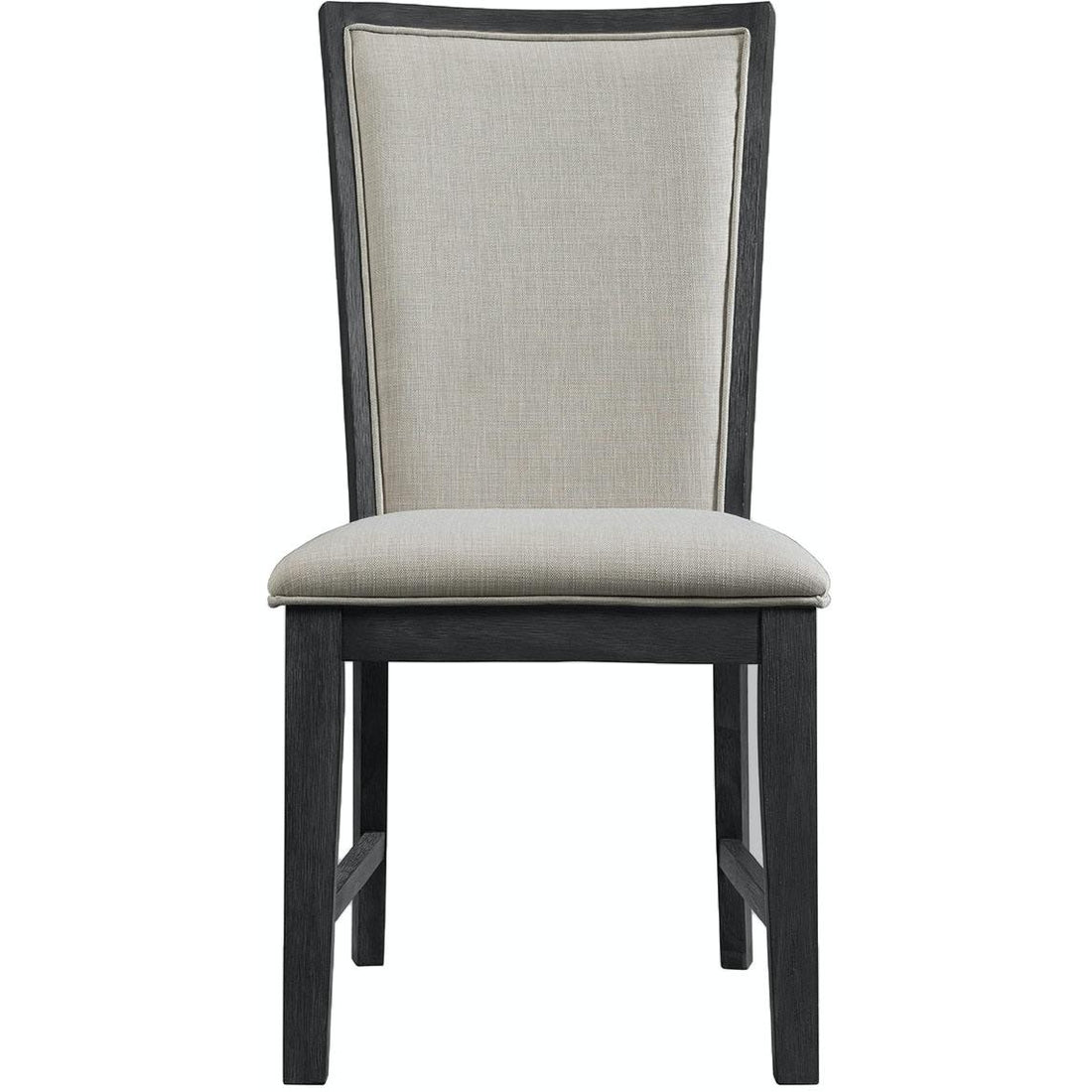  Elements International Grady DGD850SBC Slat Back Side Chair - Black IMAGE 1