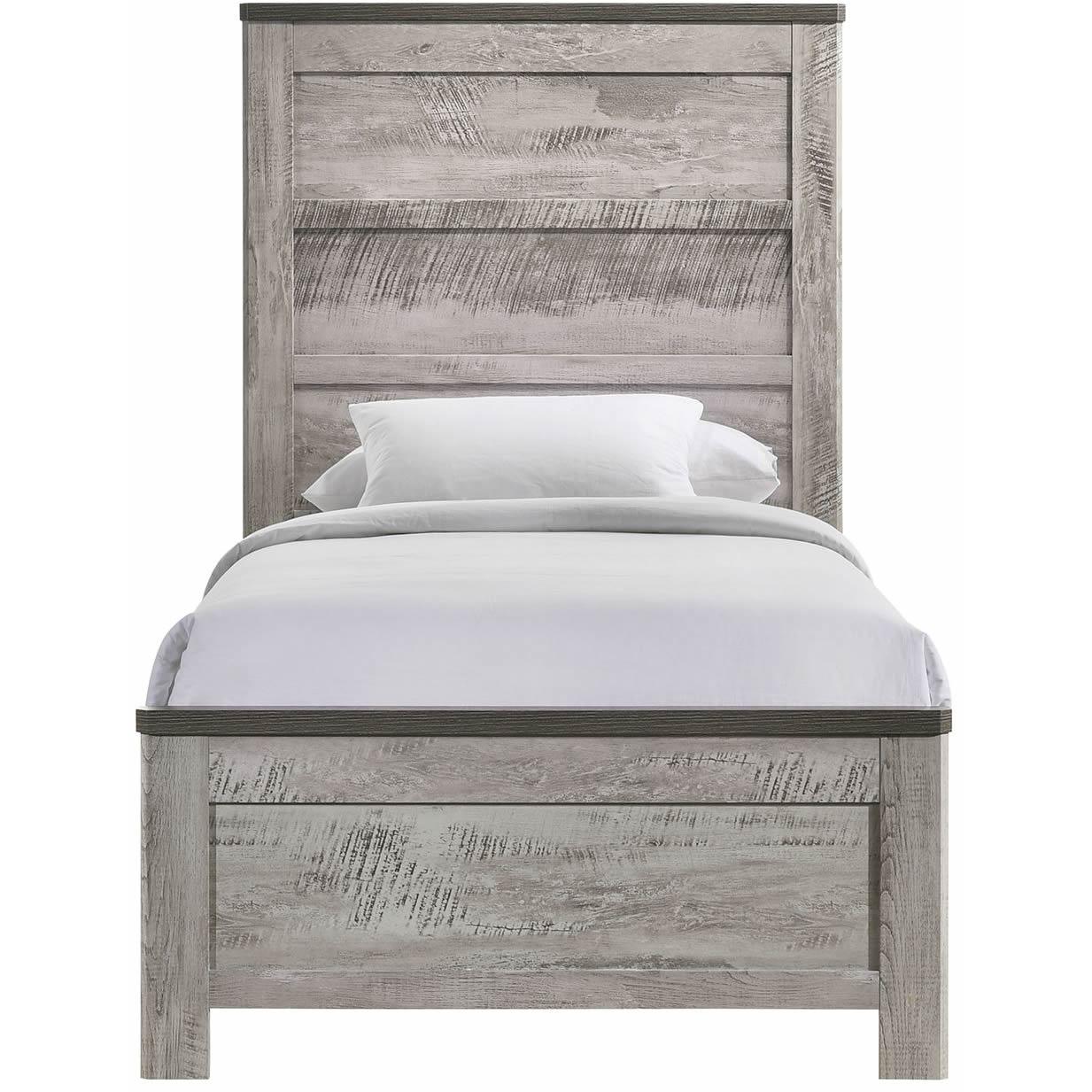  Size_Twin  -- Millers Cove MC300TB Twin Panel Bed IMAGE 2