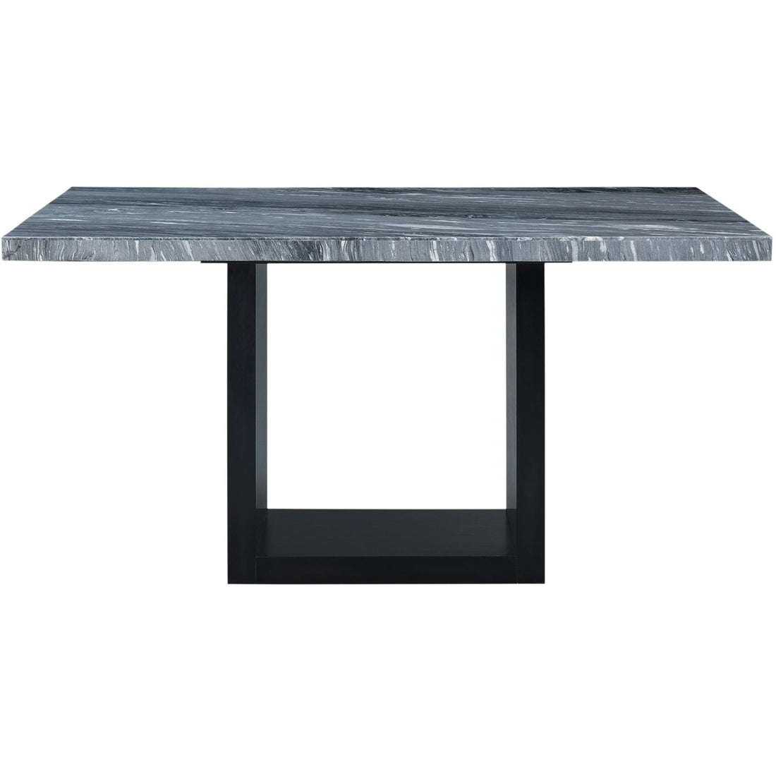  Elements International Valentino CVL400CTTB Counter Height Dining Table - Grey Marble IMAGE 1