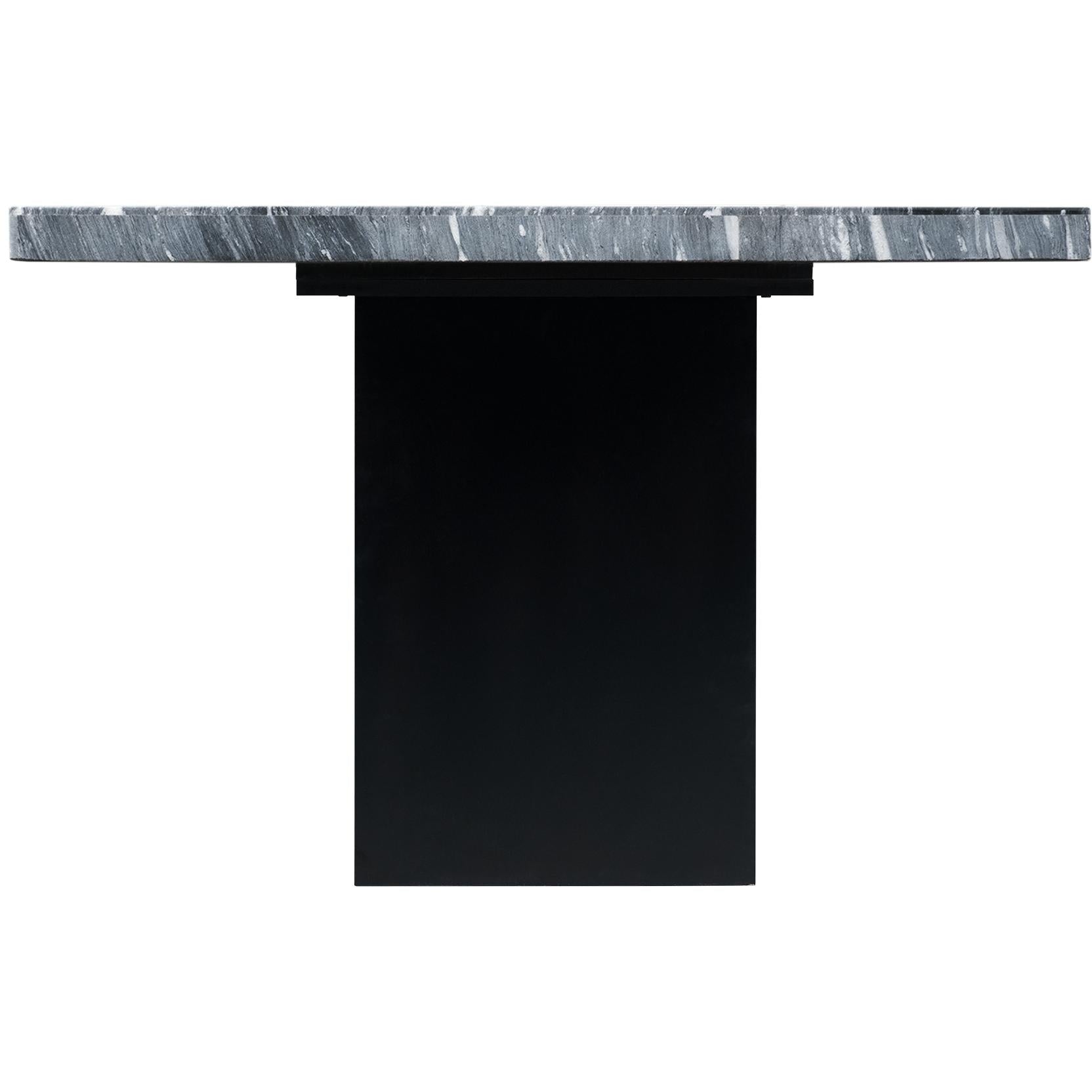  Elements International Valentino CVL400TTB Dining Table - Grey Marble IMAGE 3