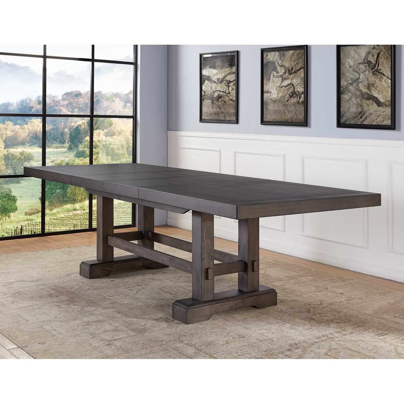  Steve Silver Furniture Napa NP500T Dining Table with 2/18-inch Leaves IMAGE 3