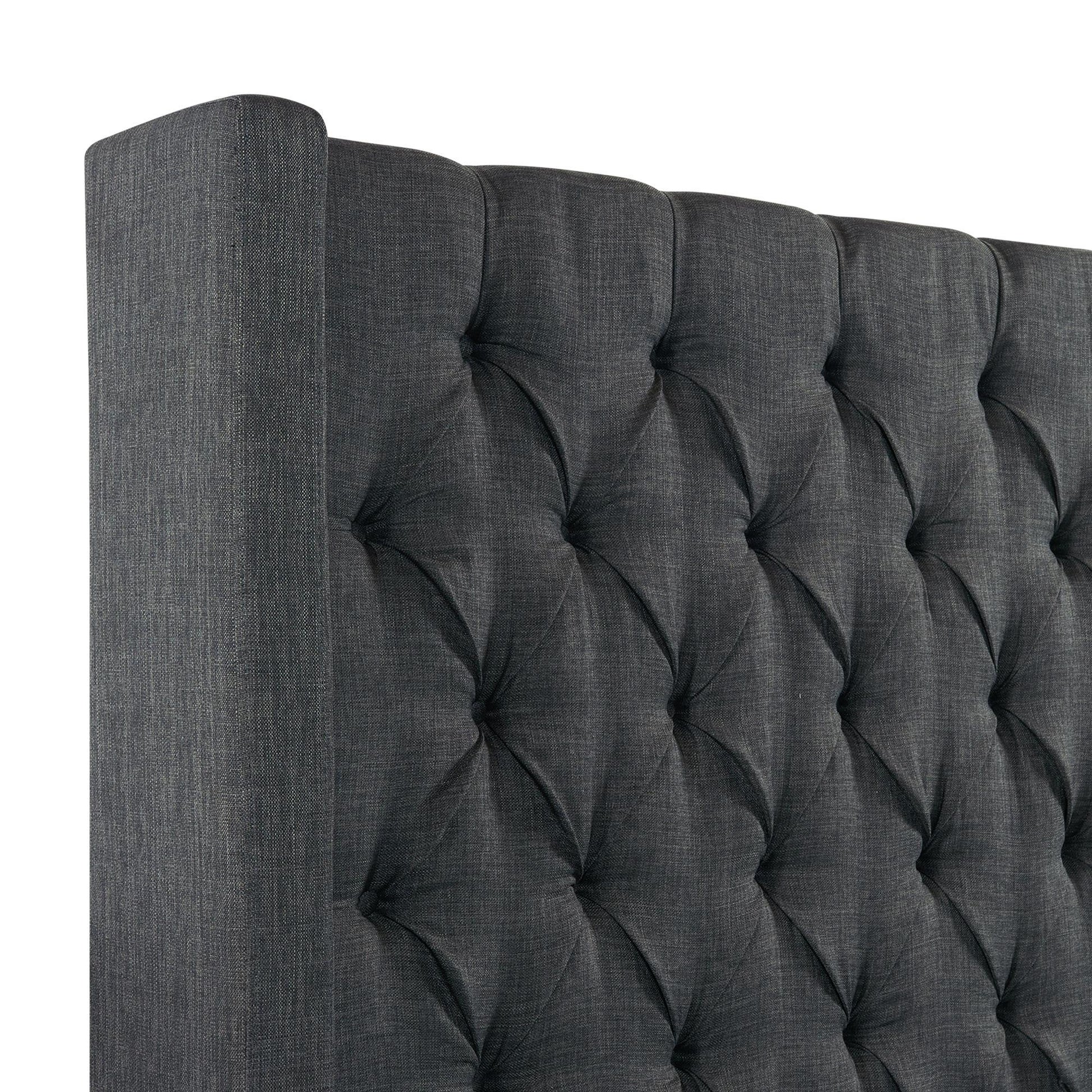  Size_Queen  --  Elements International Morrow Upholstered Platform Bed IMAGE 4