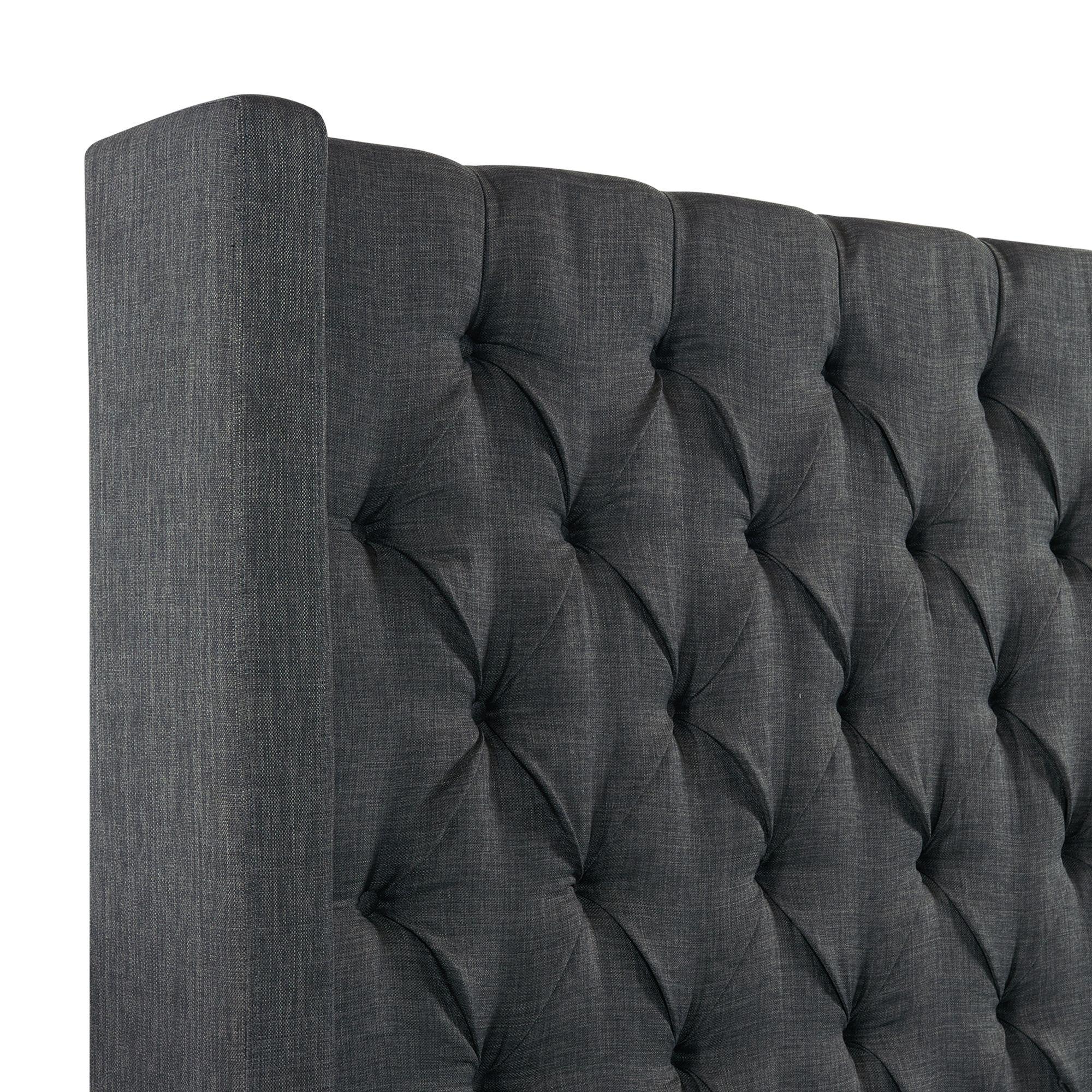  Size_Queen  --  Elements International Morrow Upholstered Platform Bed IMAGE 4