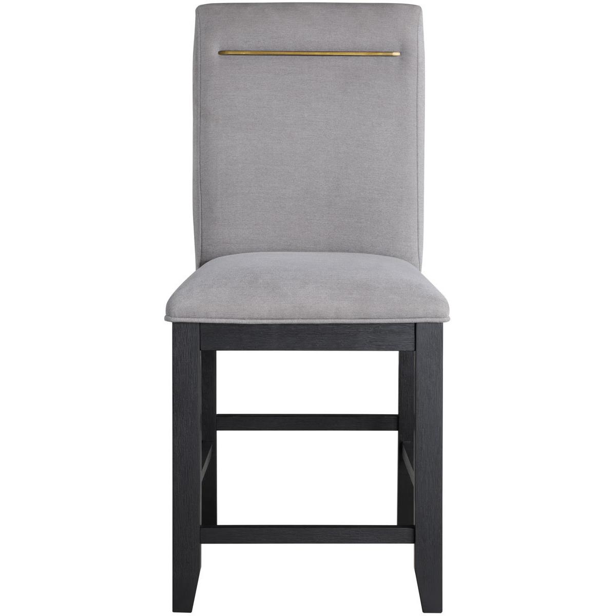  Steve Silver Furniture Yves YS500CCG Counter Height Stool - Grey IMAGE 2