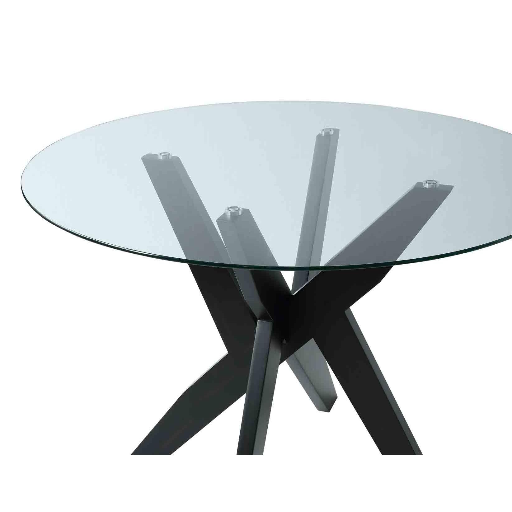  Steve Silver Furniture Amalie AL4848 Dining Table - Black IMAGE 4