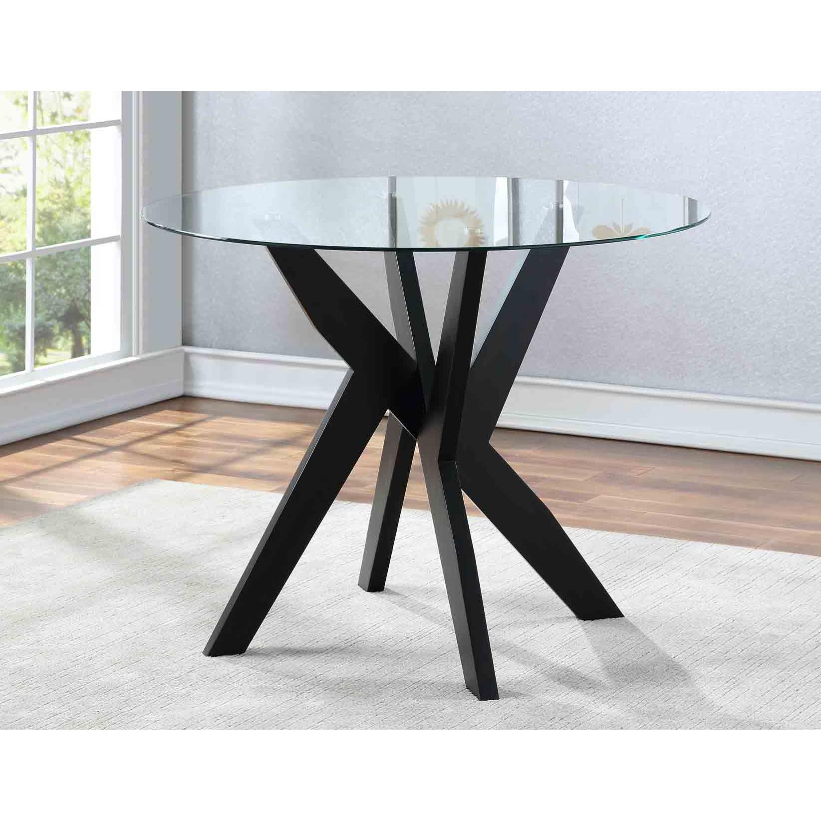  Steve Silver Furniture Amalie AL4848 Dining Table - Black IMAGE 5