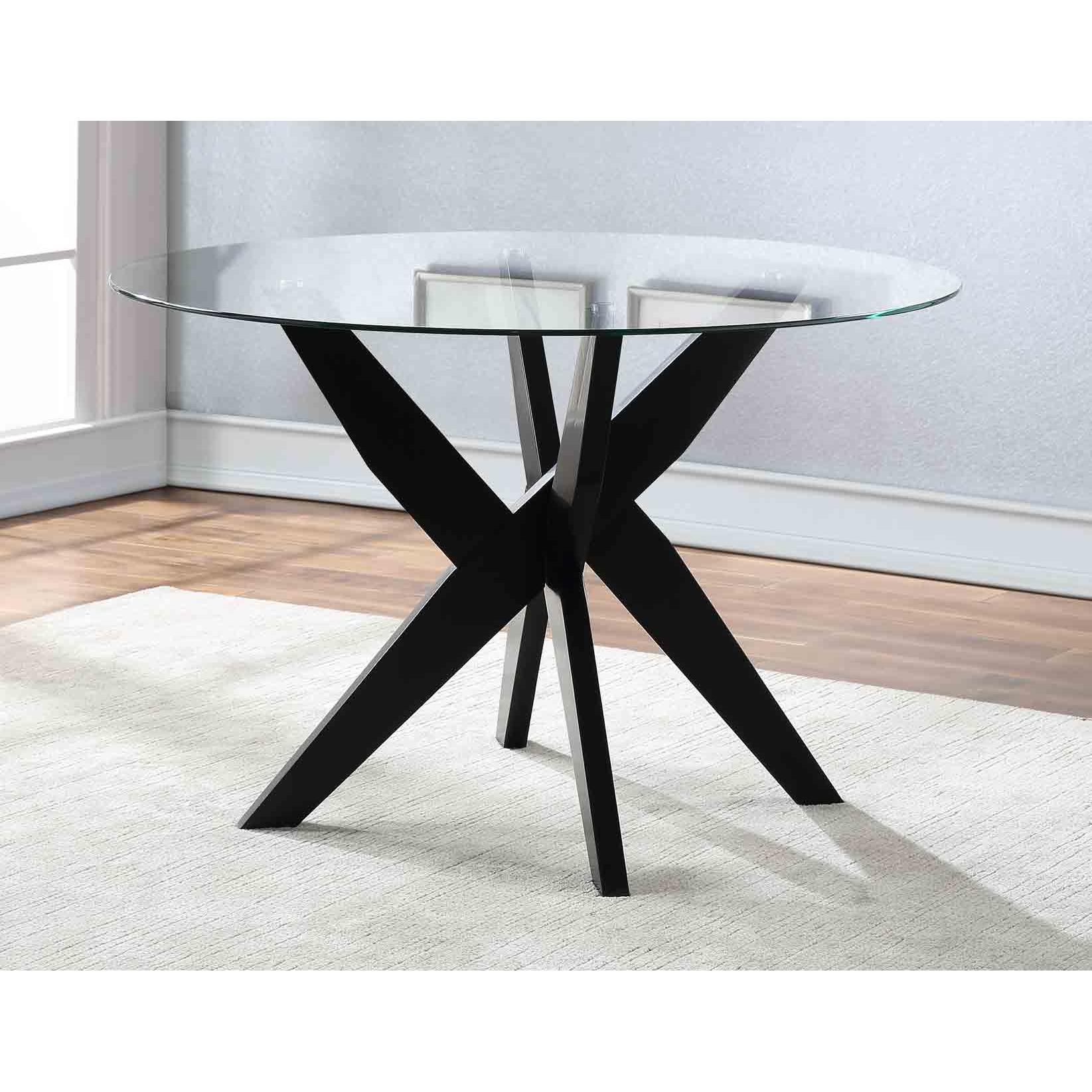  Steve Silver Furniture Amalie AL4848 Dining Table - Black IMAGE 6