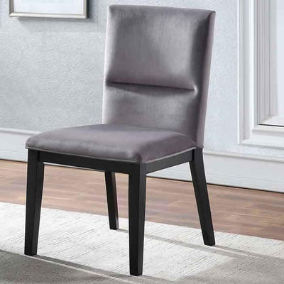  Steve Silver Furniture Amalie AL4848SG Dining Chair - Grey/Black IMAGE 1