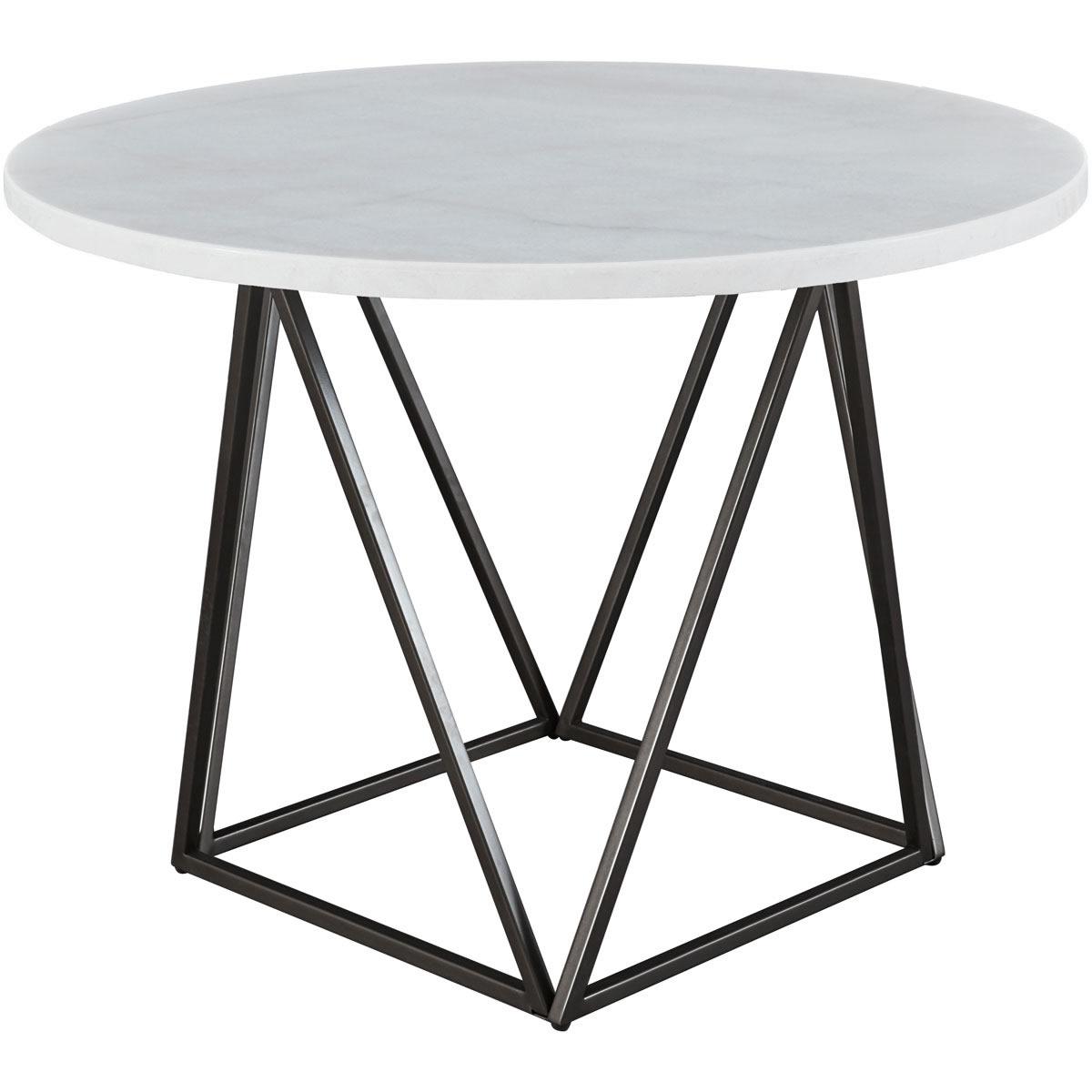  Steve Silver Furniture Ramona RM440WT Round Dining Table IMAGE 1