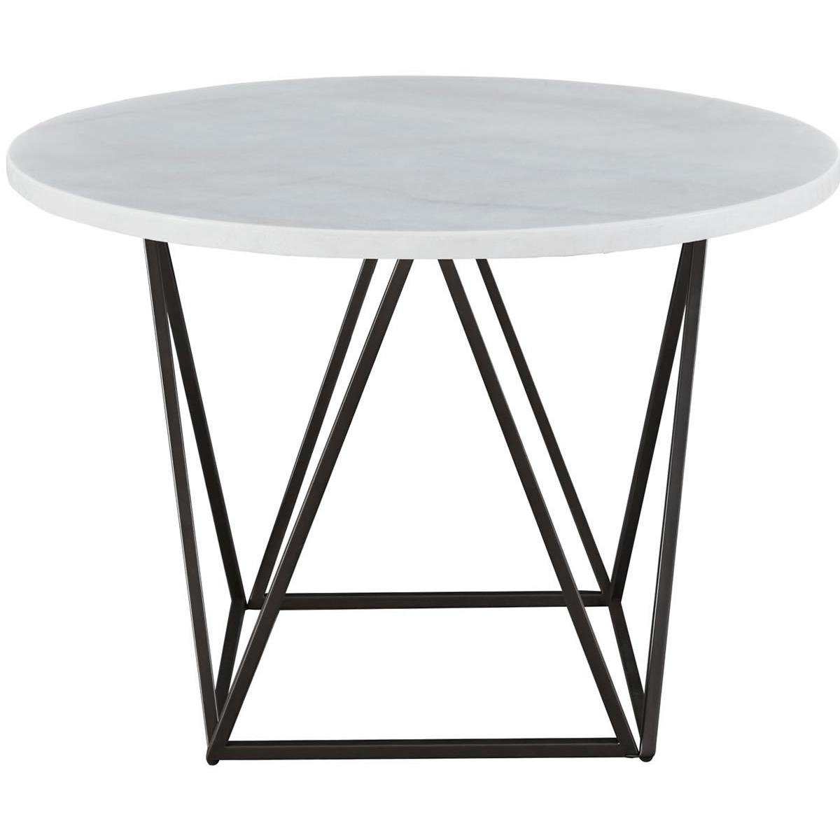  Steve Silver Furniture Ramona RM440WT Round Dining Table IMAGE 2
