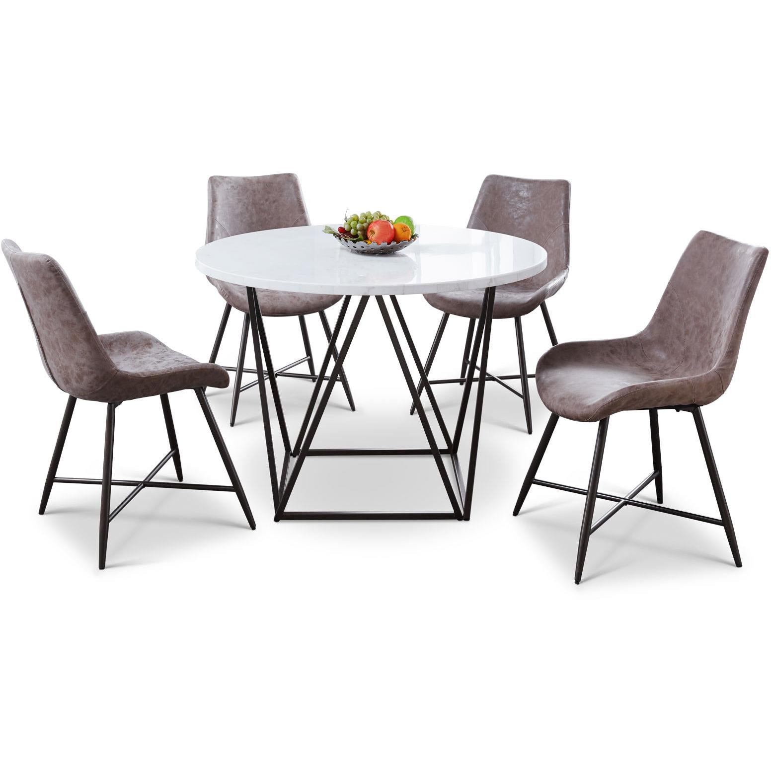  Steve Silver Furniture Ramona RM440WT Round Dining Table IMAGE 3