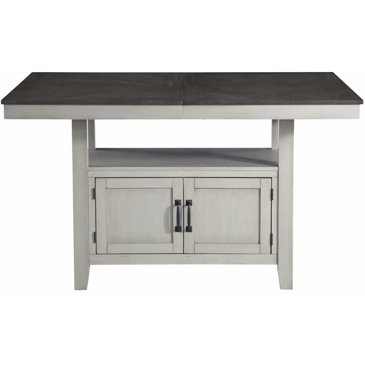  Steve Silver Furniture Hyland HY500PT Counter Height Dining Table w/18-inch Leaf IMAGE 2