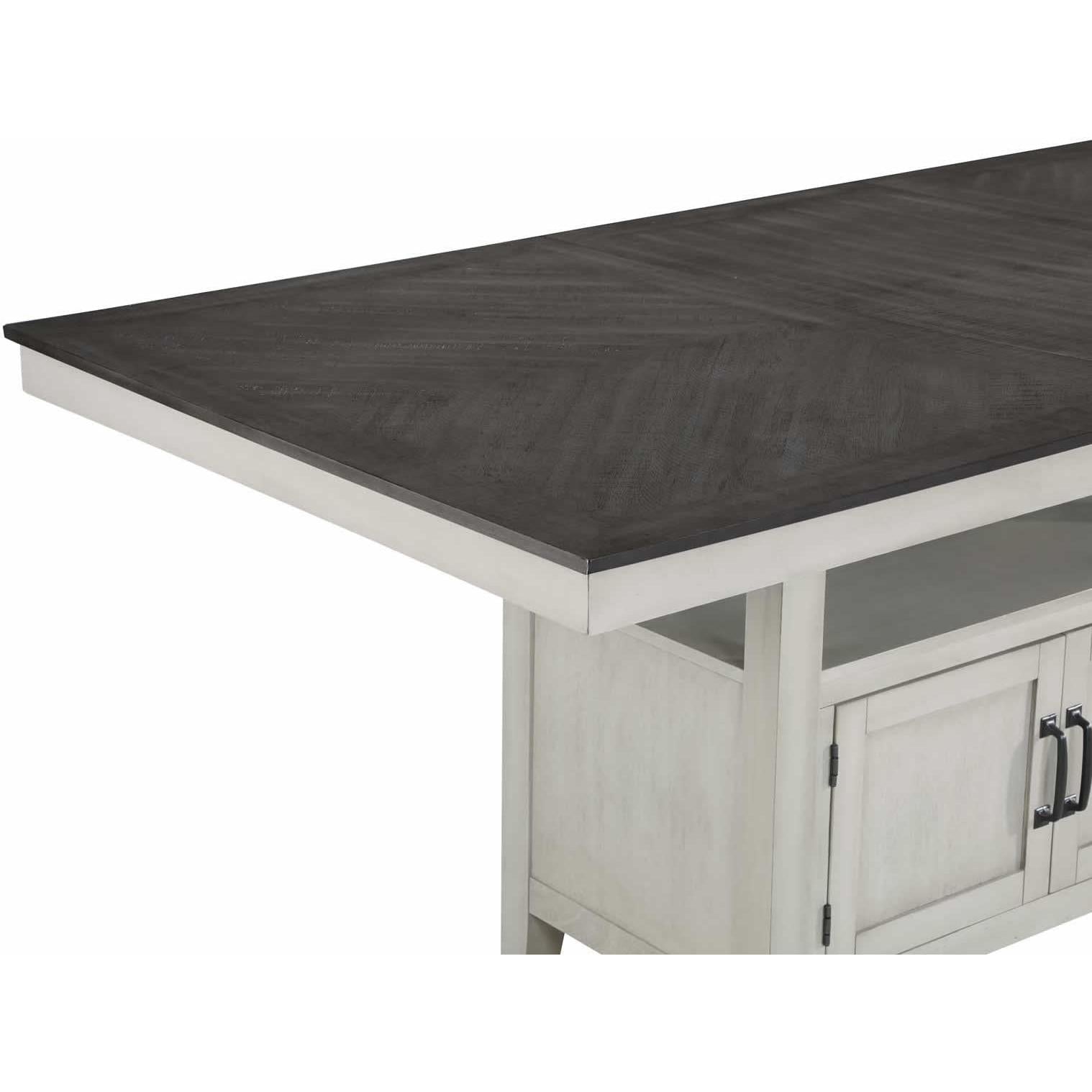  Steve Silver Furniture Hyland HY500PT Counter Height Dining Table w/18-inch Leaf IMAGE 5