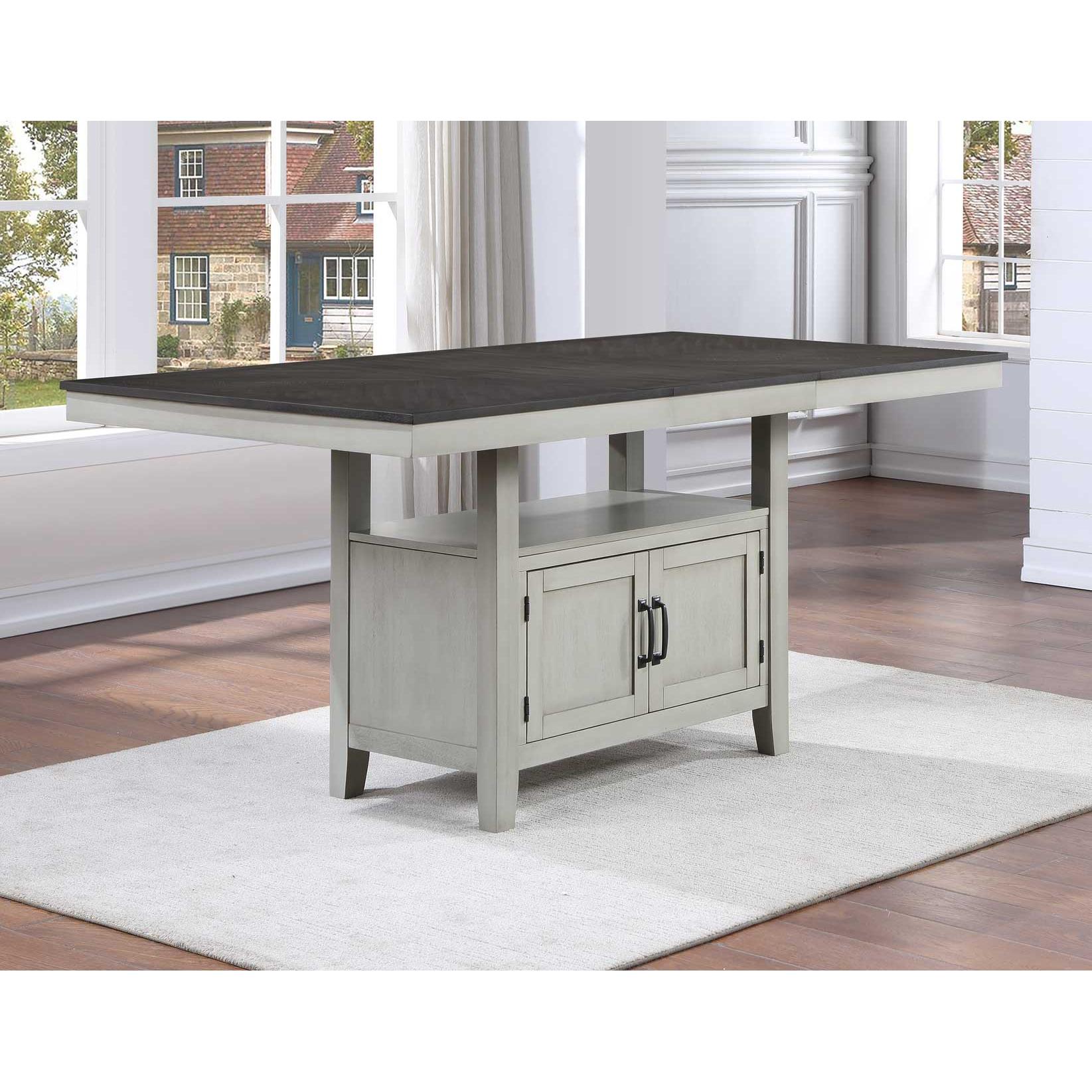  Steve Silver Furniture Hyland HY500PT Counter Height Dining Table w/18-inch Leaf IMAGE 6