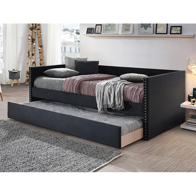  Crown Mark Sadie 5321BK Daybed - Black Velvet IMAGE 1