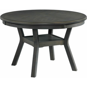  Elements International Amherst Dining Table w/Wood Leg Grey Finish IMAGE 1