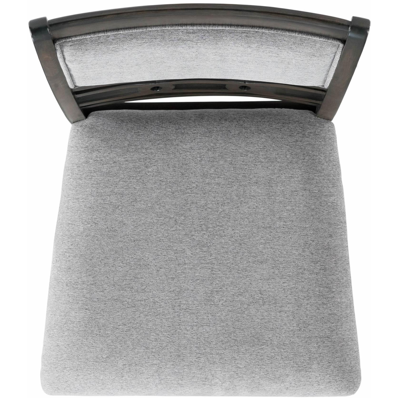  Elements International Amherst Counter Side Chair W/Fabric Cushion Grey Finish IMAGE 5